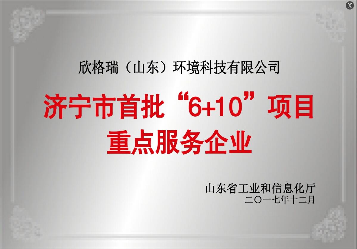 濟寧市首批“6+10”項目重點服務(wù)企業(yè)